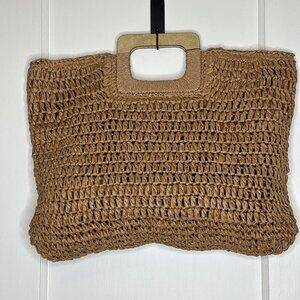 Brave+True Moonshine Bag Bohemian Summer Square Tote Brown NEW